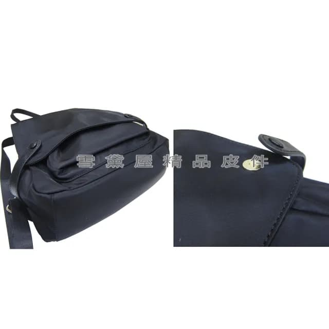 【SNOW.bagshop】情人節禮物 真皮 後背包中小型容量(真皮包包 多功能8吋平板專櫃超輕量防水水晶布+牛皮革材