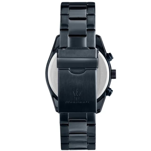 【MASERATI 瑪莎拉蒂】Attrazione 綻藍三眼雙時區手錶-40mm 禮物 送禮 推薦(R8873626003)