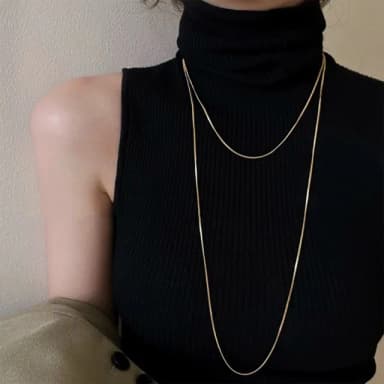 【LEEHER】女生/飾品/項鍊/s925純銀/長項鍊/毛衣鍊/長鍊/百搭/禮物/氣質項鍊/純銀項鍊/配飾/抗