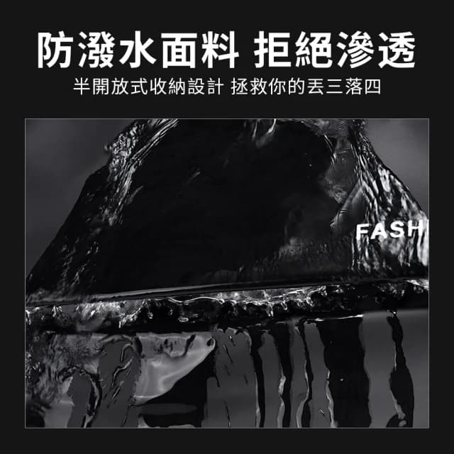 【Starshop】皮革磁扣快拆側背包 男士機能公事斜挎包 戶外運動跑步手機腰包 斜背包(父親節禮物)