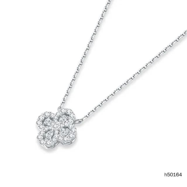 【鉅曜】精品小鹿鑽石項鍊 情人禮物(培育鑽石)