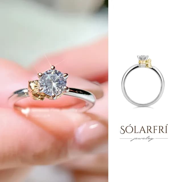 【SOLARFRi】蜂蜜小熊戒指女｜可調整戒圍大小品牌禮盒包裝(閨蜜生日情人節女友老婆母親聖誕禮物)