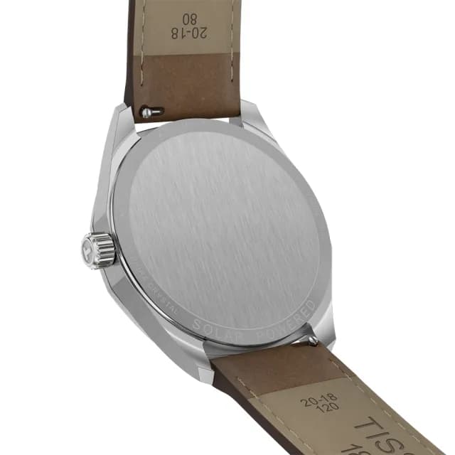 【TISSOT 天梭 官方授權】PRC 100 Solar T151.422.16.031.00 太陽能皮帶手錶 銀 送禮 推薦(T1514221603100)