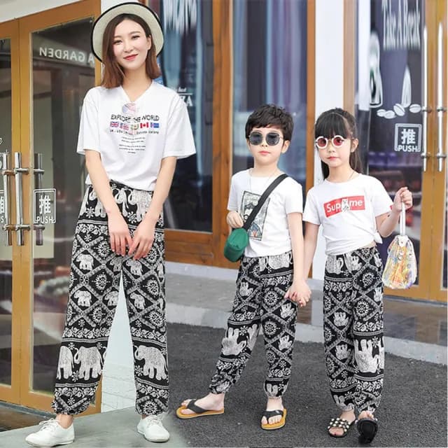 【Baby 童衣】親子裝 涼感透氣防蚊褲 薄長褲 88114(共５款)