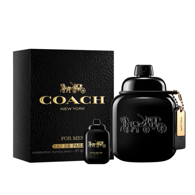 【COACH】時尚曜黑男性淡香精40ml(贈隨機小香乙瓶.專櫃公司貨)