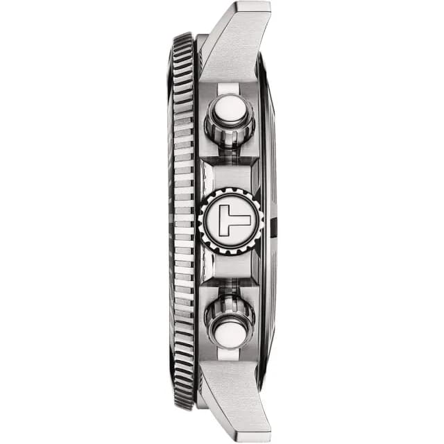 【TISSOT 天梭 官方授權】Seastar 1000 海洋之星300米潛水三眼計時錶-紅/45mm 送禮 推薦(T1204171142100)