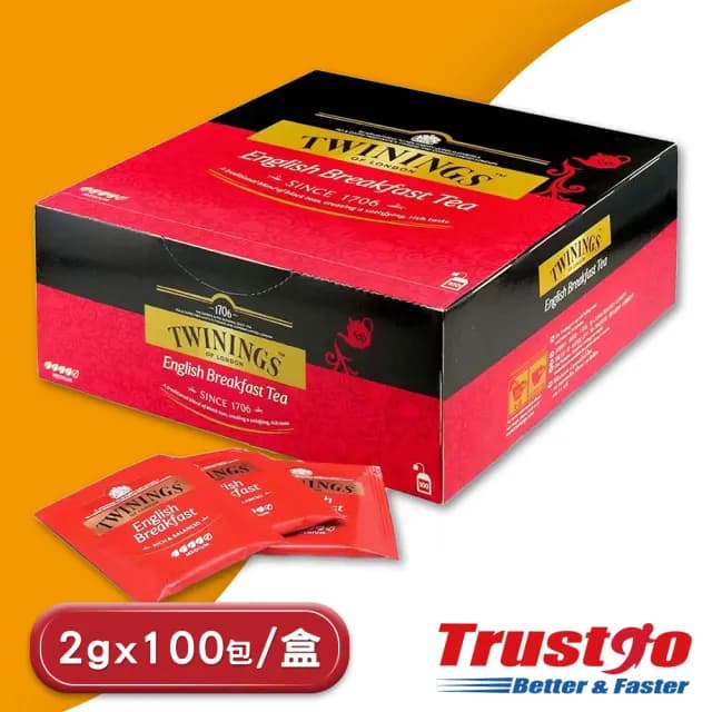 【美式賣場】Twinings 唐寧茶 英倫早餐茶(2gx100入x1盒)