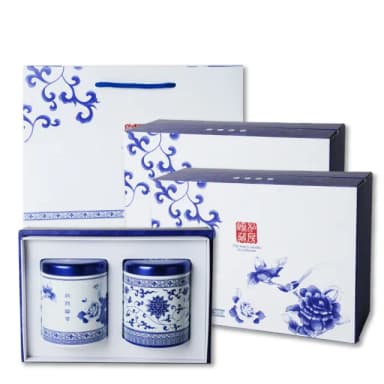【茶曉得】福壽梨山精品嫩採烏龍茶葉禮盒2盒組(75gx2罐/盒;附提袋;送禮首選/父親節/中秋節)
