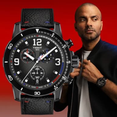 【TISSOT 天梭】NBA特別版 東尼·帕克配戴款 三眼計時腕錶 畢業禮物 送禮 推薦(T1256173706700)