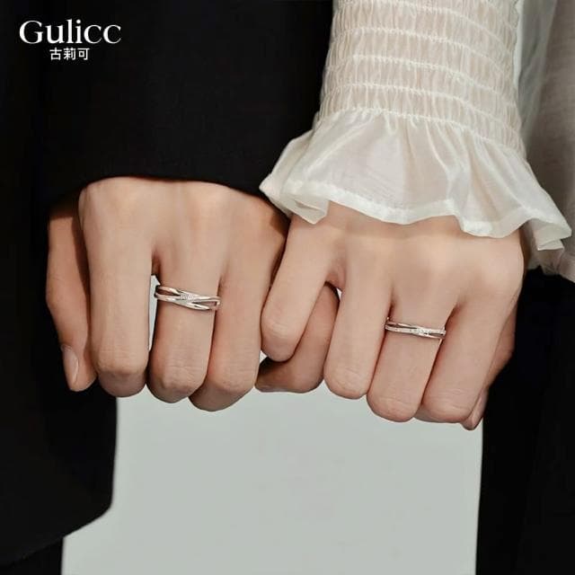 【Golicc 古里雅】對戒 千言萬語 情侶戒(母親節 生日 情人節 造型戒 食指戒 尾戒 禮物)