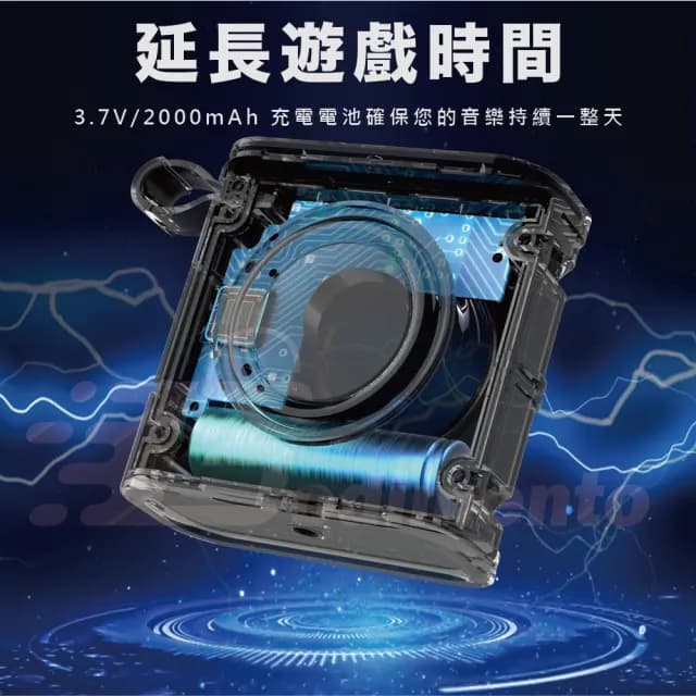 【W-KING】D2 超輕便隨身音響 藍芽喇叭(支持TF/FM/AUX模式)