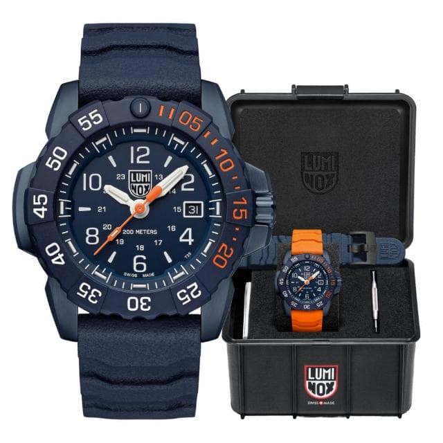 【LUMINOX 雷明時】海豹部隊基金會聯名紀念錶 Back To The Blue(3253CBNSF-SET)