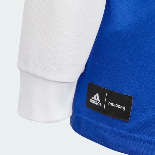 【adidas 愛迪達】SPORTSWEAR NAILOONG 長袖上衣 吸濕排汗 童裝 JC6871