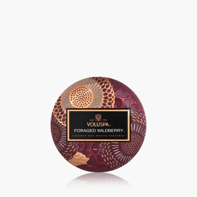 【VOLUSPA】日式庭園系列 葚野莓 迷你錫盒 4oz/113g(FORAGED WILDBERRY)