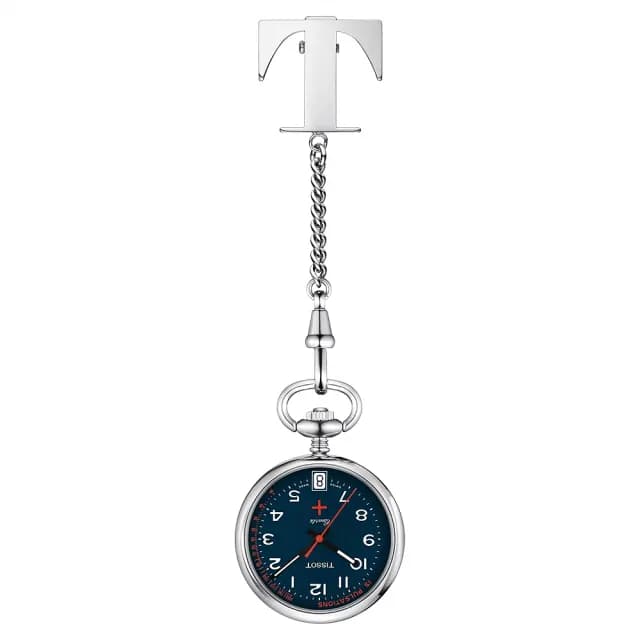 【TISSOT 天梭 官方授權】T869.210.19.042.00 醫護系列石英懷錶 附鍊-30.1mm 送禮 推薦(T8692101904200)