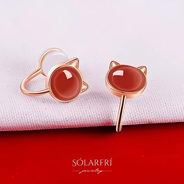 【SOLARFRi】耳夾式耳環｜貓耳款無耳洞專用親膚材質配戴舒適 附品牌禮盒包裝(閨蜜情人女友母親老婆禮物)