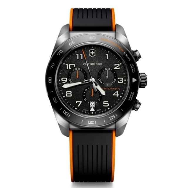 【VICTORINOX 瑞士維氏】Swiss Army 數字 計時碼錶 手錶 送禮 禮物推薦(VISA-242050)