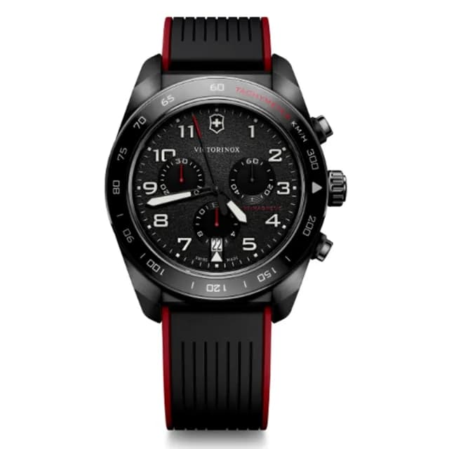 【VICTORINOX 瑞士維氏】Swiss Army 數字 計時碼錶 手錶 送禮 禮物推薦(VISA-242051)