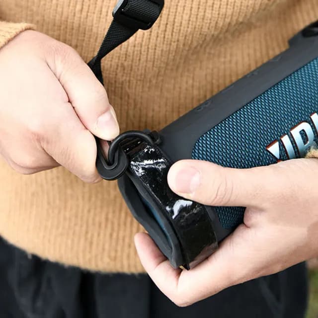 【Godimento】適用JBL Flip 6 音響矽膠軟殼(便攜收納包 單肩包)