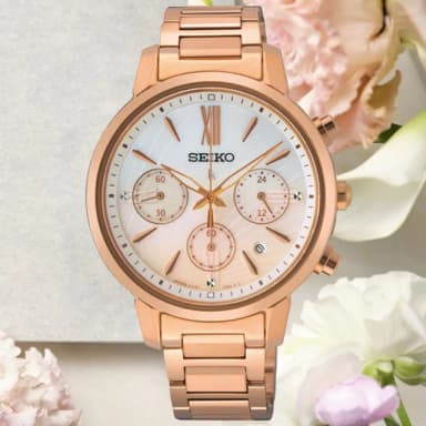 【SEIKO 精工】LUKIA 王淨配戴款 海芋 太陽能計時腕錶 畢業禮物 送禮 推薦(SSC918J1/V175-0FC0P)