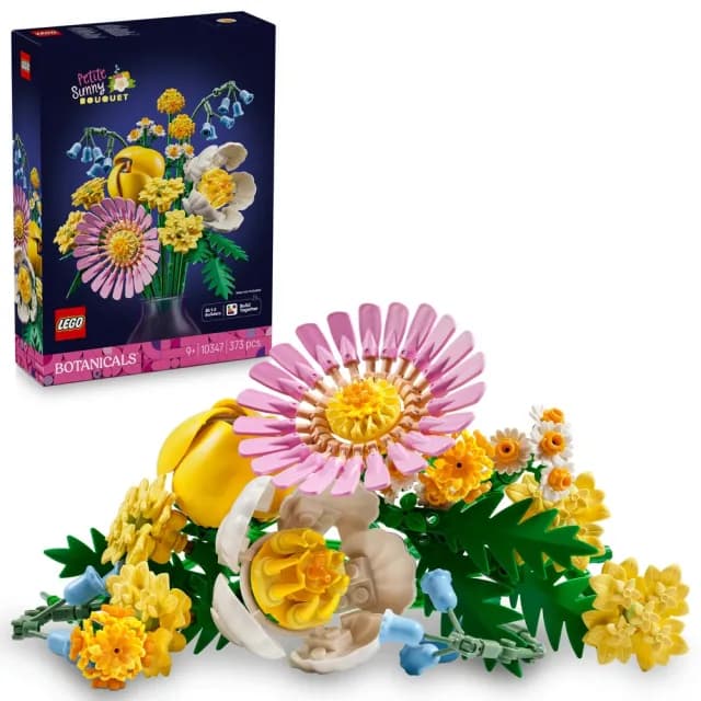 【LEGO 樂高】Botanicals 10313 野花花束 & 10347 燦爛小花束 2入組(居家擺飾 禮物 花藝 手工藝 母親節禮物