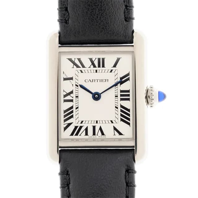 【Cartier 卡地亞】TANK MUST 最新光電小型皮帶表x29.5x22mm(WSTA0119)