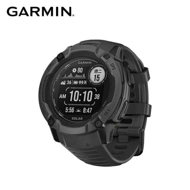 【GARMIN】INSTINCT 2X Solar 本我系列 太陽能GPS腕錶 石墨黑