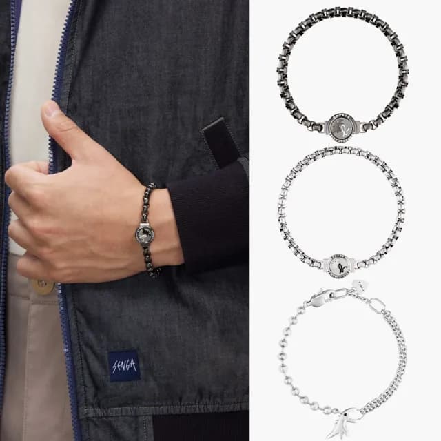 【agnes b.】Sport b. 情侶恐龍白鋼手鍊(多款)