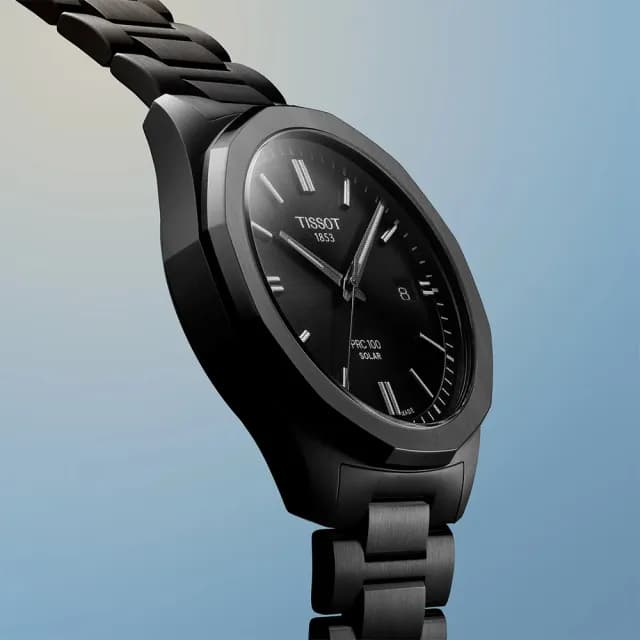 【TISSOT 天梭】PRC 100系列 李棟旭配戴款 太陽能 經典時尚腕錶 父親節 禮物 送禮 推薦(T1514223305100)
