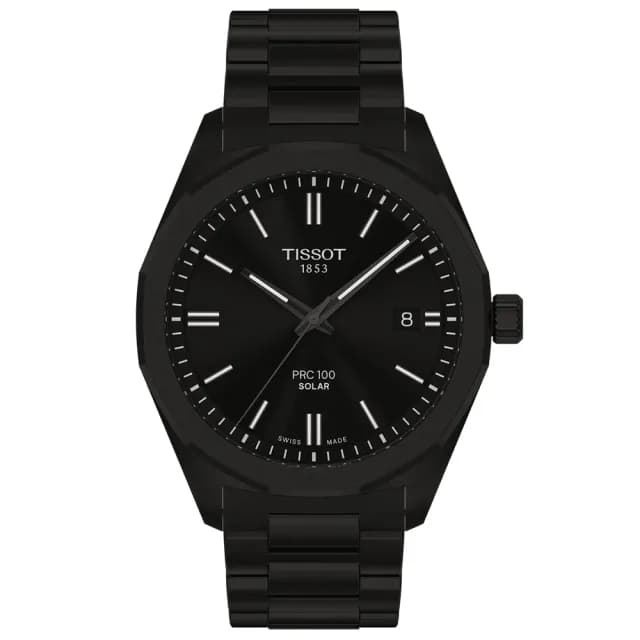 【TISSOT 天梭】PRC 100系列 李棟旭配戴款 太陽能 經典時尚腕錶 父親節 禮物 送禮 推薦(T1514223305100)