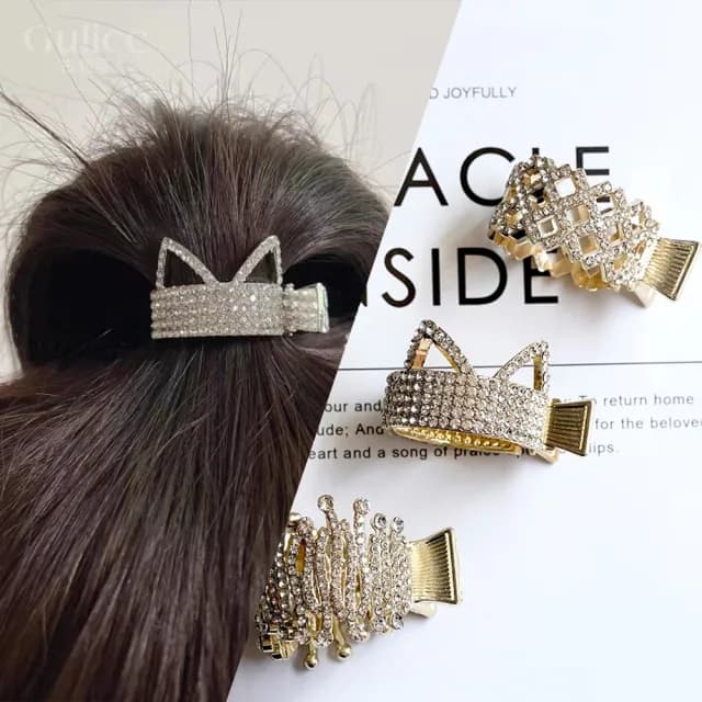 【Gulicc】可愛貓咪 高馬尾抓夾(雙11 聖誕節 生日 髮飾 頭飾 鯊魚夾 抓夾 禮物)