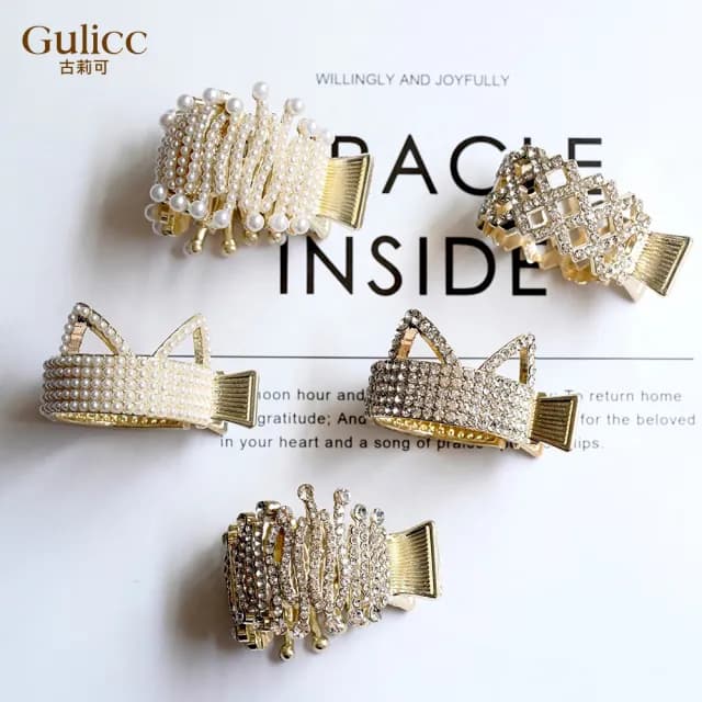 【Gulicc】可愛貓咪 高馬尾抓夾(雙11 聖誕節 生日 髮飾 頭飾 鯊魚夾 抓夾 禮物)