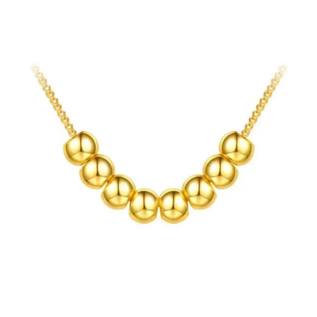 【Penny珮妮】黃金999 轉運金珠八方來財 項鍊吊墜(母親節 送女友 交換禮物  生日禮 情人節 尾牙 新年 結婚)