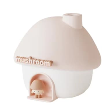 【浪漫行家】日系蘑菇人質感氣氛燈加溼器(加濕器 噴霧機 造型小夜燈 氛圍燈 辦公室 裝飾擺飾 交換禮物)
