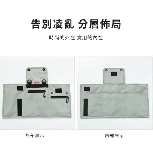 【日系潮】父親節禮物 日式萬能分層摺疊掛脖手機包(大容量 多格收納 側肩包 斜跨包 零錢包 證件 腰包)