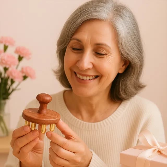 【DIVA】日式春野深邃木感銅柱全方位按摩梳(筋膜梳 頭皮梳 母親節禮物)