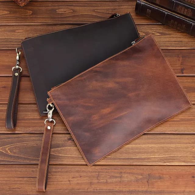 【KT DADA】雙11 情人節禮物 真皮包包 牛皮手拿包 檔案包 包包 手拿包男 手拎包 平板包 大錢包 商務手拿包