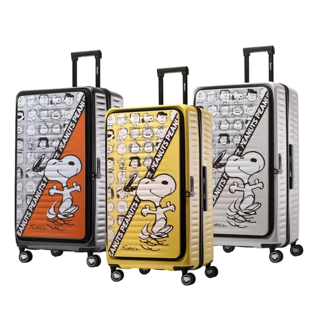 【SNOOPY 史努比】史努比 30吋75周年紀念款前開式行李箱