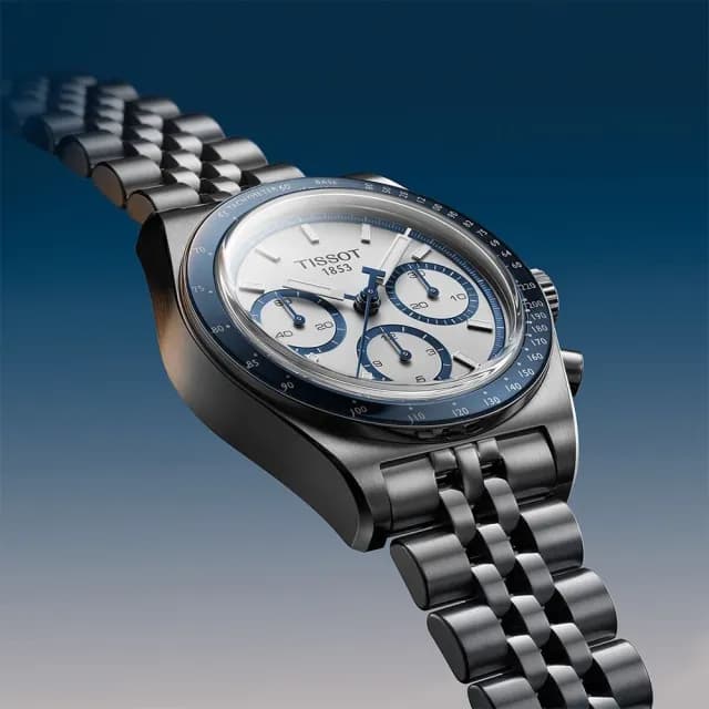 【TISSOT 天梭】PR516 T149.462.11.011.00 三眼計時機械手錶 男錶-41mm 禮物 送禮 推薦(T1494621101100)