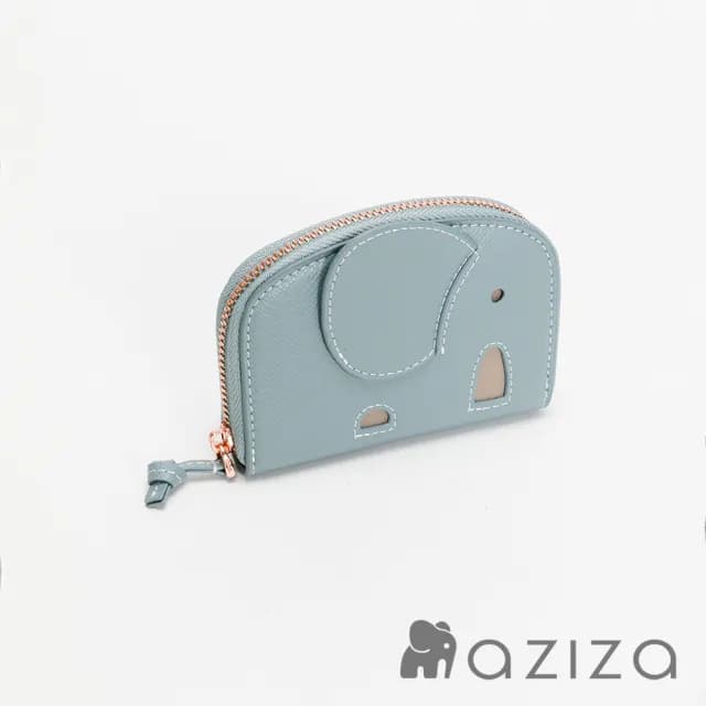 【aziza】象型分層零錢包(雙11/薄暮藍/絕版出清下殺/6折/療癒小物/送禮首選)