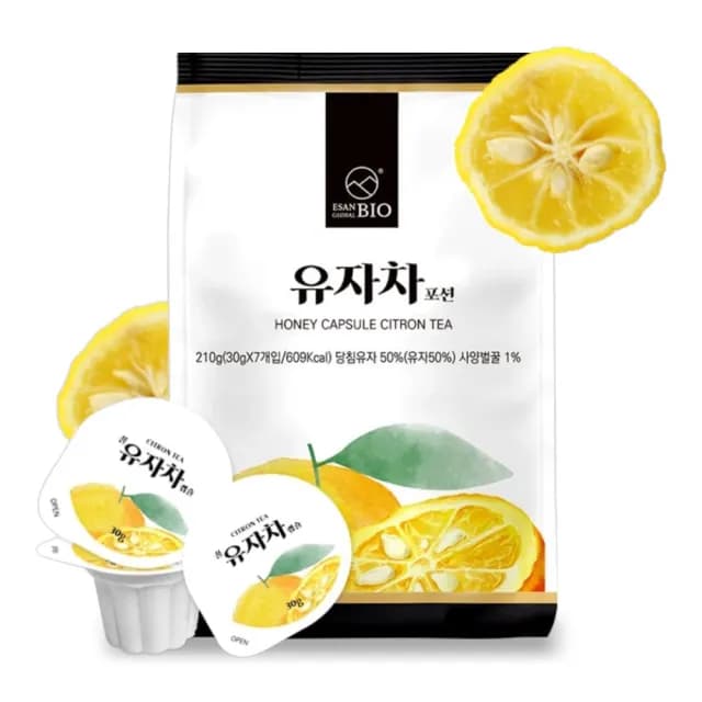 【ESAN GLOBAL BIO】韓國蜂蜜柚子茶30gx21入(#膠囊#茶球)