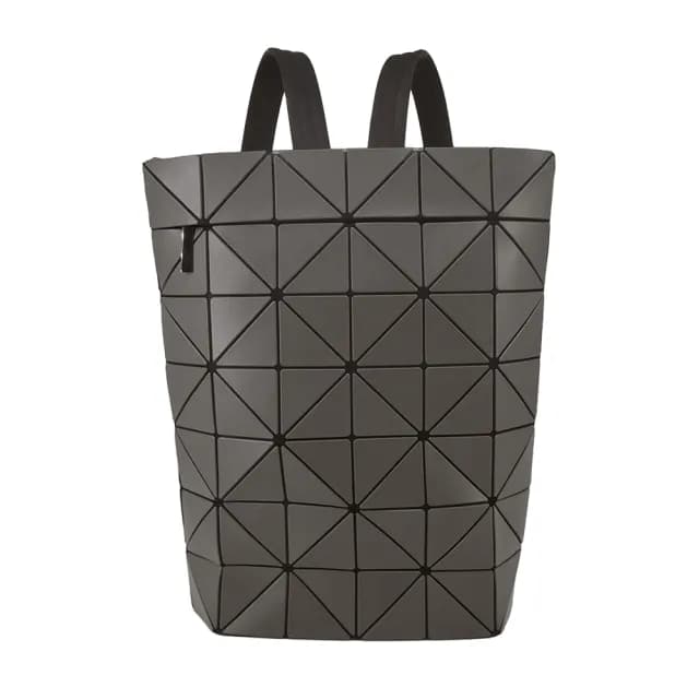 【ISSEY MIYAKE 三宅一生】BLOCKY 霧面皮革後背包(深灰)