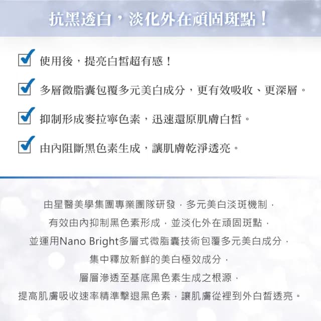 【Starnic 星采保養品】雪漾鑽白凝乳(30ml)