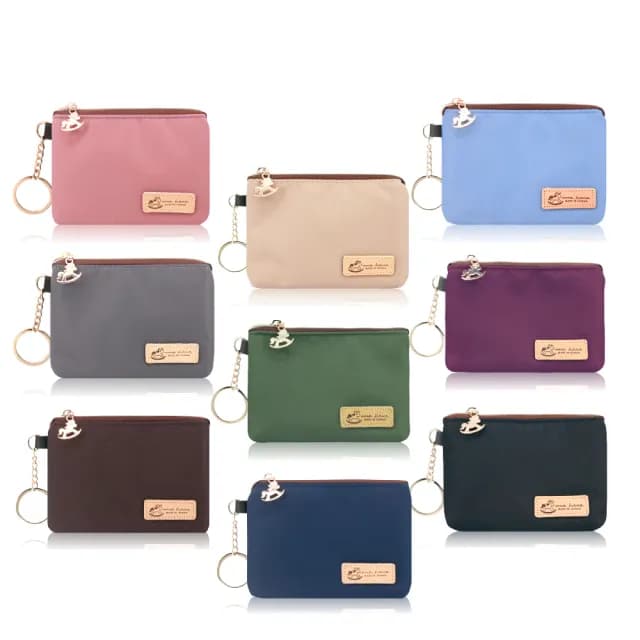 【uma hana】雙11 單色C大調可放鑰匙/鈔票/零錢卡片防水的小零錢包2入組(零錢包/鑰匙零錢包/錢 