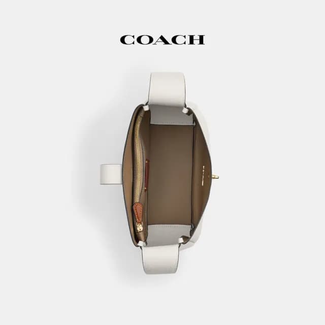 【COACH】蔻馳官方直營 HADLEY多功能斜背手袋-IM/粉筆白色(CW002)