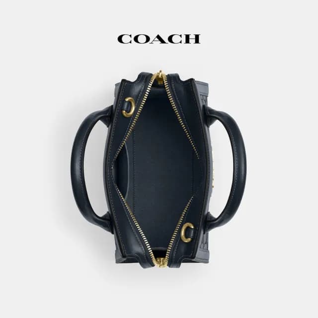 【COACH】蔻馳官方直營 ANDREA CARRYALL經典Logo手袋-IM/海軍藍色/午夜海軍藍色(CT766)