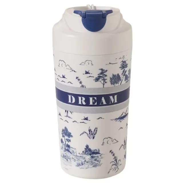 【康納斯】頂級山水淡雅真陶瓷內膽咖啡杯(480ml 密封防漏 隨行杯 馬克杯 水杯 辦公杯 生日禮物)