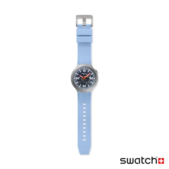 【SWATCH】BIG BOLD MOMENT 大錶面金屬手錶/男錶/女錶/瑞士製造 SB07S122(47mm)