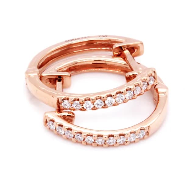 【BRILLMOND JEWELRY】18K金 15分 天然鑽石耳環三色選(總重15分 全鉑金或18K金台)