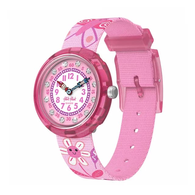 【Flik Flak】兒童錶 HAPPY MEADOW 兒童手錶 兒童禮物 瑞士錶 編織錶帶(31.85mm)